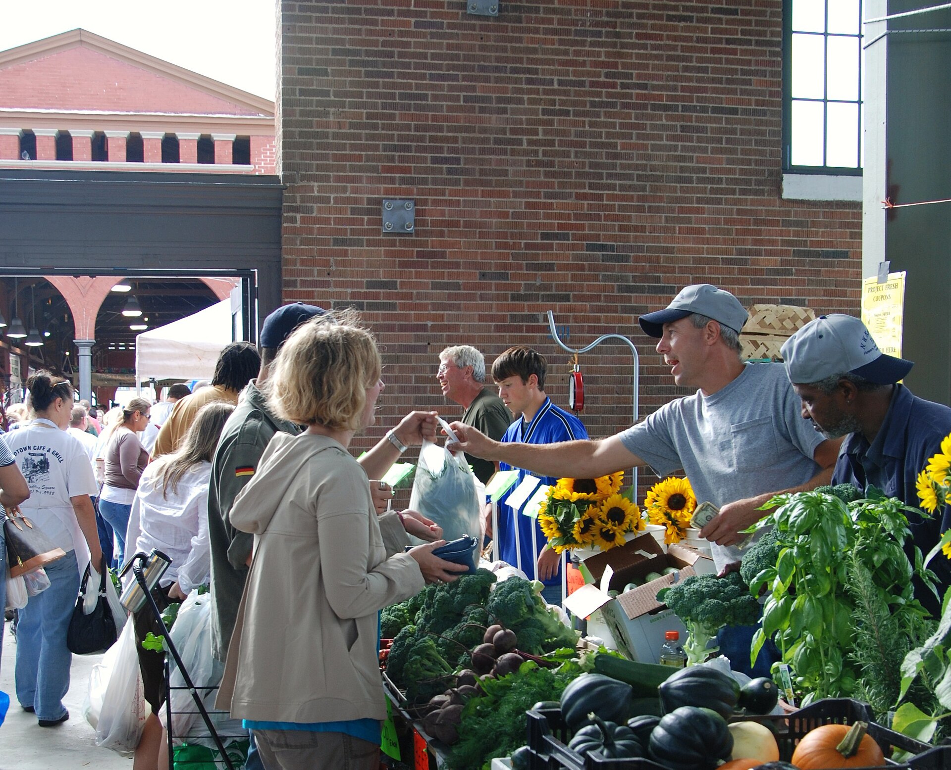 Eastern Market vendor serving shoppers in Detroit